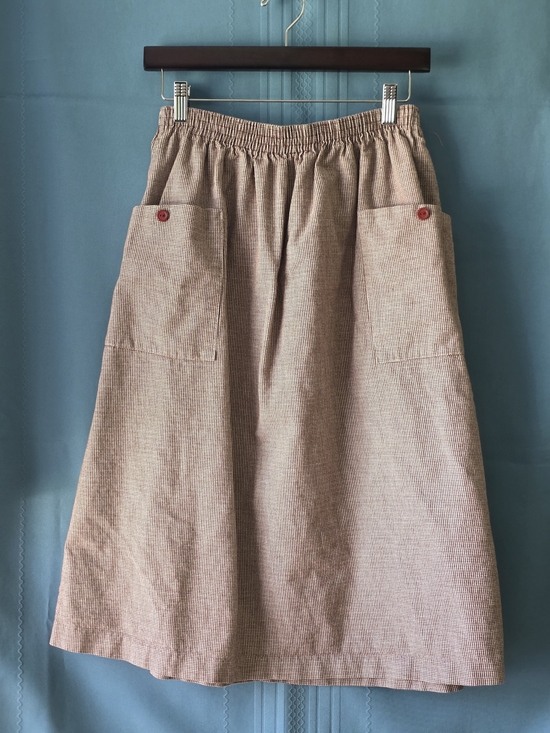 Dresses & Skirts - Vintage Robbi‑L 100% Cotton Houndstooth Skirt  Made in USA  Pockets
